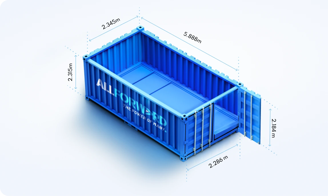 20ft Open Top Shipping Container Size, Dimensions, and Capacity